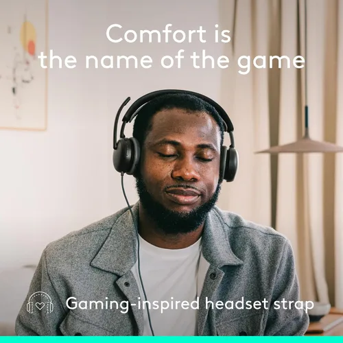 Vista 5 de Logitech Zone Wired 2 Auriculares con cancelación de ruido con híbrido Negro
