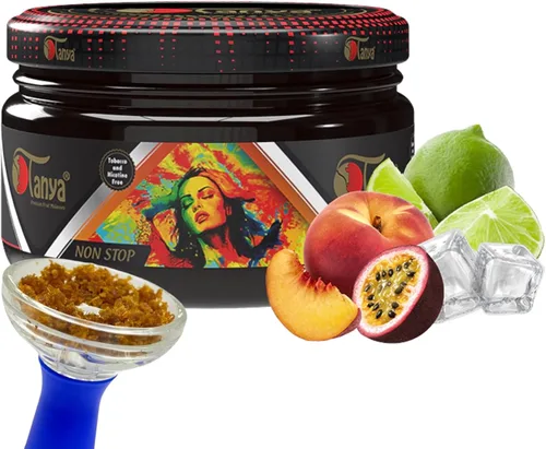 Vista 45 de Tanya Herbal Hookah Molasas 100% sin nicotina y tabaco Sabores de shisha de narguile orgánicos Mezcla de frutas Sabores de shisha 250g Frascos