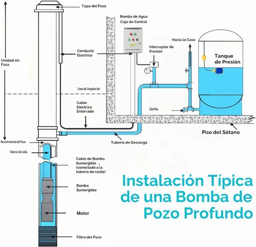 Vista 7 de Caja de control de bomba de pozo de 2 HP, monofásico de 220V, 2