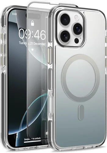 Vista 13 de Funda magnética para Google Pixel 10 Pro XL [compatible con Magsafe] [bonito diseño fluorescente de moda] a prueba de golpes, delgada, translúcida