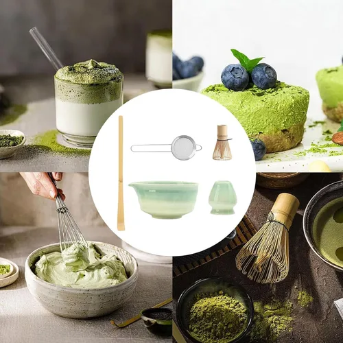 Vista 7 de 5Pcs Ceramic Whisking Bowl Set, Balloon, B