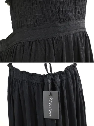 Vista 6 de R.Vivimos - Vestido largo de verano de algodón sin espalda, sexy