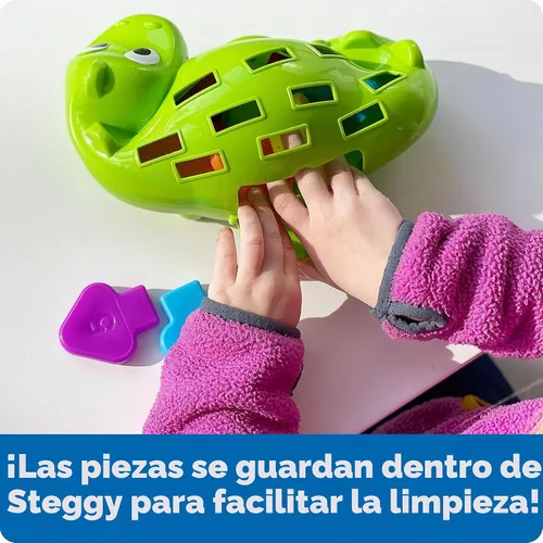 Vista 5 de Learning Resources Steggy el dinosaurio de motricidad fina