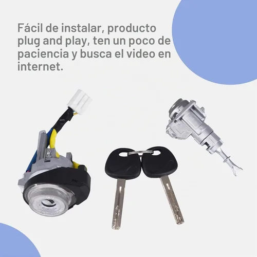 Vista 4 de 81900-1WK00 Interruptor de cilindro de bloqueo de encendido con cilindro de bloqueo de puerta del lado izquierdo del conductor 819702TA00