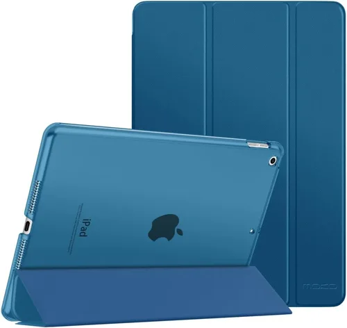 Vista 2 de Moko Funda para iPad de 10.2, iPad de 9ª generación, 2021, iPad de 8ª generación 2020, iPad de 7ª generación 2019, funda inteligente delgada