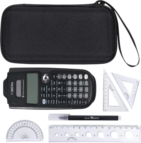 Vista 8 de khanka Funda de transporte para calculadora científica Texas Instruments TI-30Xa/TI BA II Plus/TI-30XIIS /TI-30XS MultiView/TI-36X Pro Engineering