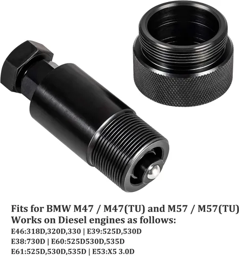 Vista 2 de Bonbo Extractor de bomba de combustible de inyección de motor diesel reemplazar JTC 4720 herramienta de eliminación para BMW M47 M57 E38 E39 E46 E53