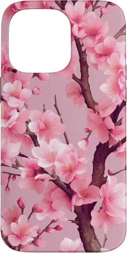 Vista 21 de Sakura Tree Japanese Funda para iPhone 17 con diseño de flores de cerezo rosa