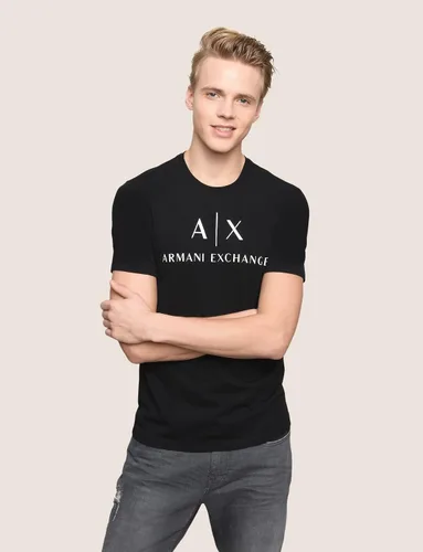 Vista 7 de AX Armani Exchange - Camiseta con logotipo de cuello redondo para hombre
