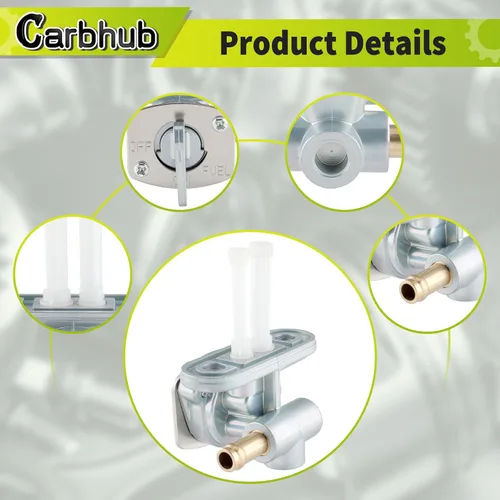 Vista 5 de Carbhub 4DP-24500-01 Válvula de apagado del interruptor del petcock de combustible del tanque de gasolina para Yamaha YZ80 YZ85 YZ250F YZ400F YZ426F