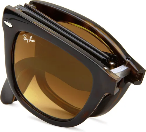 Vista 7 de Ray-Ban Gafas de sol plegables Wayfarer RB4105, marrón (Crystal Brown)