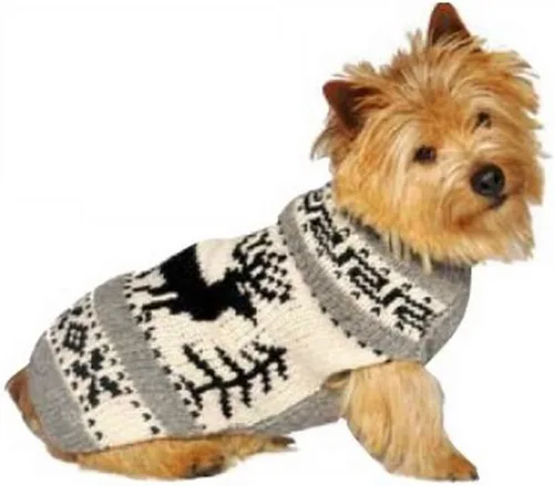 Vista 3 de Chilly Dog Suéter para perro con bandera estadounidense (XXS)