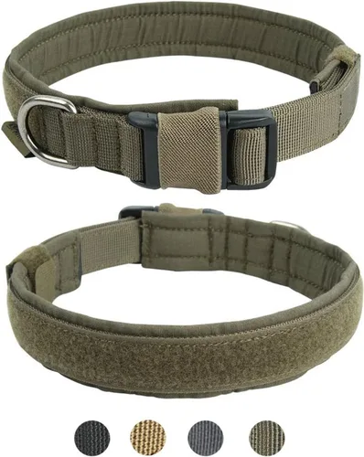 Vista 14 de EXCELLENT ELITE SPANKER Collar de nailon para cachorro, ajustable, suave, acolchado, resistente, hebilla de liberación rápida, ligero, sin Negro