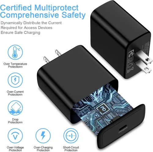 Vista 6 de 65W Super Samsung S26 Fast Charger Android Phone Block & 6ft Type C Cable USB C Charger Fast Charging for Samsung Galaxy S26 Ultra S26 Plus S25