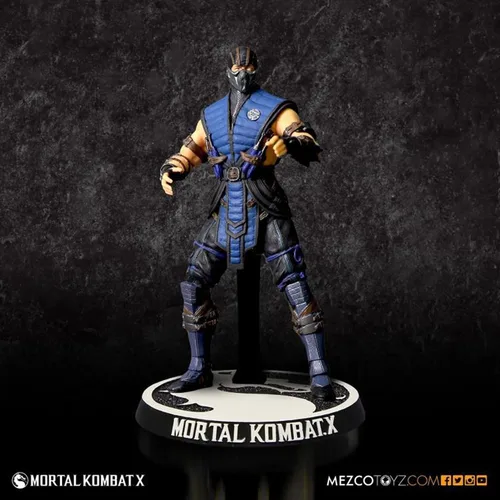 Vista 5 de Mezco, Figura de acción de Mortal Kombat X Sub-Zero, 4 pulgadas