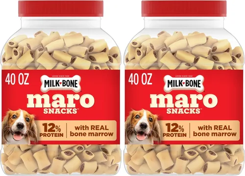 Vista 16 de Milk-Bone MaroSnacks Golosinas para perros pequeños con sabor a tocino con médula ósea, 40 onzas (paquete de 2) (el diseño del empaque puede variar)