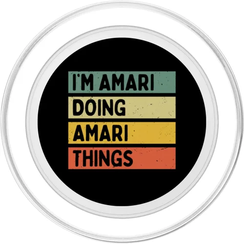 Vista 2 de I'm Amari Doing Amari Things - PopSockets MagSafe PopGrip con cita personalizada divertida para iPhone