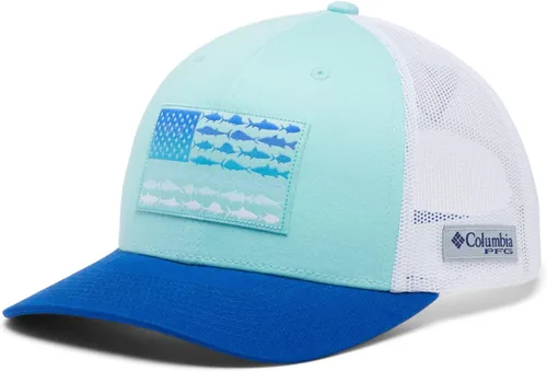 Vista 30 de Columbia Gorra de bola de malla Bandera antigua de malva/blanco/pescado