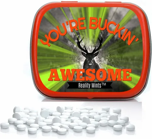 Vista 2 de You're Buckin' Awesome Mints – Regalo loco para amigos, regalos divertidos para compañeros de trabajo, rellenos extraños de calcetines para adultos