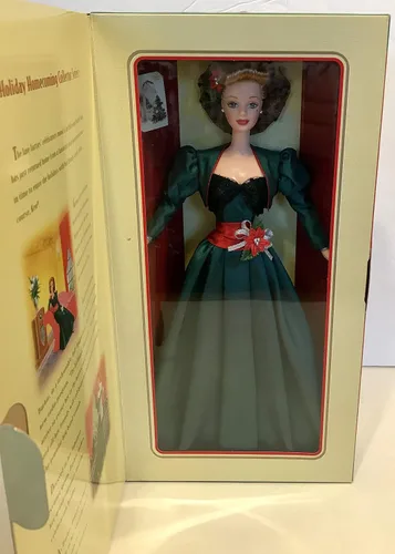 Vista 2 de Holiday Sensation Barbie - 1998 - Hallmark Gold Crown Exclusive - Serie de coleccionistas de regreso a casa de vacaciones - Edición especial