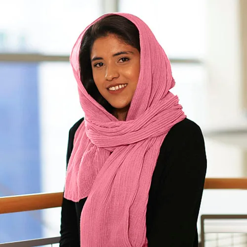 Vista 9 de Hijab - Bufanda de cabeza musulmana de color sólido para mujer, bufanda larga de algodón, bufanda ligera de gasa