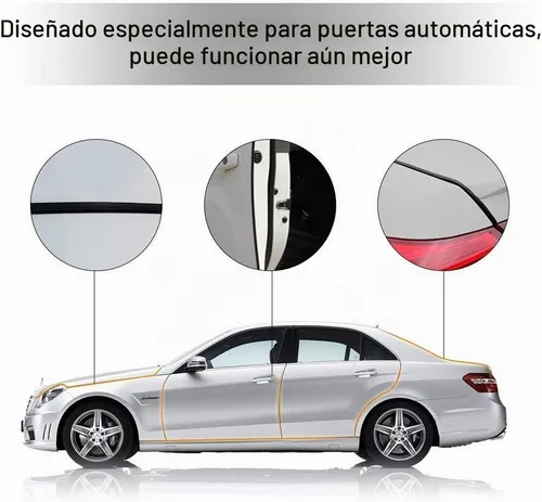 Vista 2 de Ejoyous Protectores de puerta de automóvil de 16.4 pies 16.4 ft, ajuste universal, protector de puerta de automóvil, sello de goma, moldura
