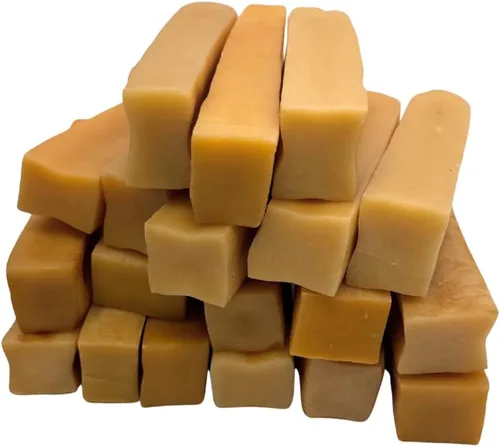 Vista 10 de Masticables prémium de queso de yak para perros del Himalaya - Masticables naturales de yak para perros grandes y pequeños - Masticables de leche