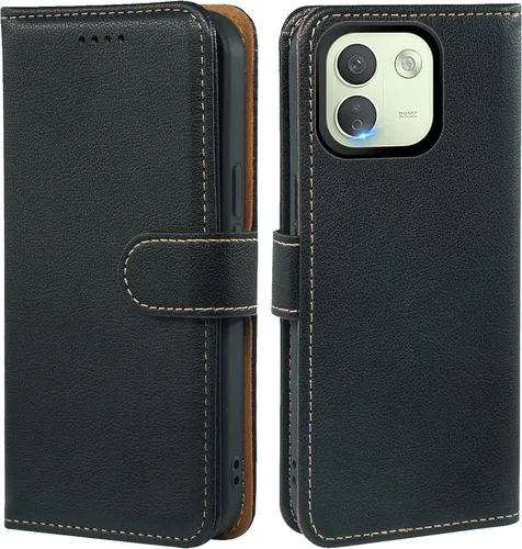 Vista 42 de Funda tipo cartera para Motorola Moto G Power 2026/2025, con bloqueo RFID, de piel sintética, para Moto G Power 2026, cierre magnético, tarjetero