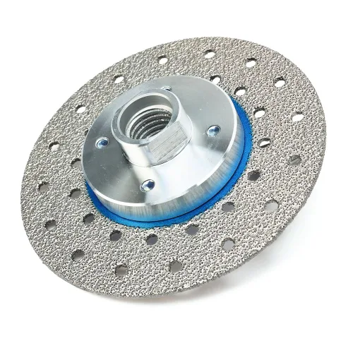 Vista 3 de Disco de diamante de 4 pulgadas para amoladora angular de pulido de granito de hoja de diamante de corte rápido y molienda