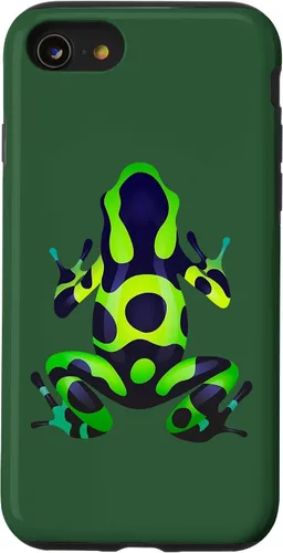 Vista 18 de Green & Black Poison Dart Frog Colored Exotic Amphibian Pet Case for iPhone 16