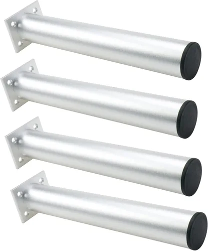 Vista 11 de Bitray Patas para muebles de 4 pulgadas de longitud ajustable mesa de escritorio pie negro - 4 piezas