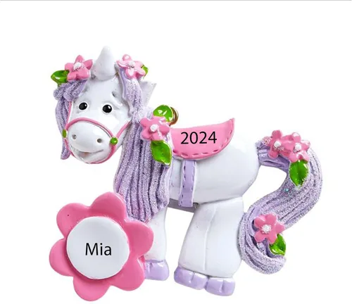 Vista 11 de Santa Tell Me Adorno de Navidad de castillo de princesa 2025, decoración personalizada para árbol, regalo personalizado para niñas, hija, niño