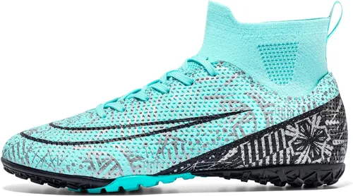 Vista 2 de Zapatos de fútbol para interiores, zapatos de fútbol de césped para hombres y mujeres, botas de fútbol TF para adultos, zapatos de entrenamiento