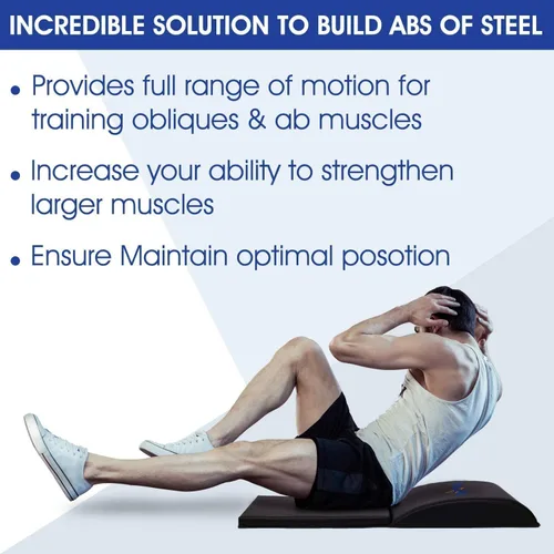 Vista 5 de Yes4All Ab Mat Tailbone y sin coxis, almohadilla de apoyo plegable para ejercicios abdominales para entrenamiento central y espalda baja