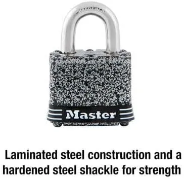 Vista 3 de Master Lock Cerradura laminada 380D con oxidóleo, 1-916 pulgadas