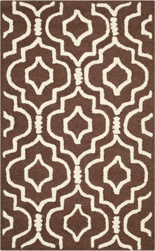 Vista 25 de SAFAVIEH Cambridge Collection - Alfombra decorativa de 2 x 3 pies, color beige y marfil, lana marroquí hecha a mano, ideal para zonas de alto