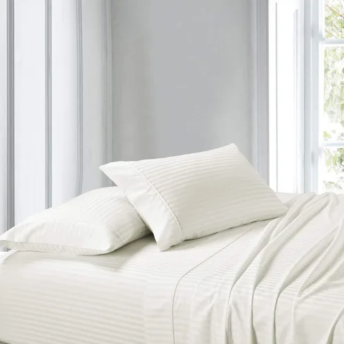 Vista 2 de Sábanas de tamaño Split King con 2 sábanas bajeras individuales XL, color negro, sábanas 100% algodón, bolsillo profundo, satén de algodón fresco