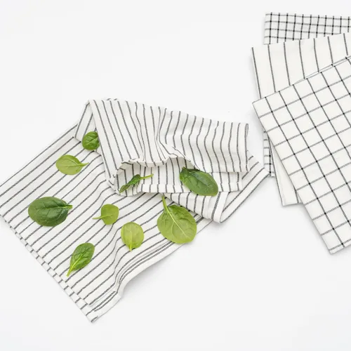 Vista 2 de Paños de cocina de algodón para hornear, sin pelusas, paquete de 6, 100% algodón, transpirable, lavable, tamaño grande de 30 x 20 pulgadas, lazo