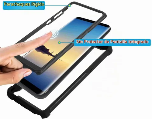 Vista 2 de Asuwish Funda de teléfono para Samsung Galaxy A31, resistente a prueba de golpes, a prueba de caídas, cuerpo completo, resistente, híbrida, móvil