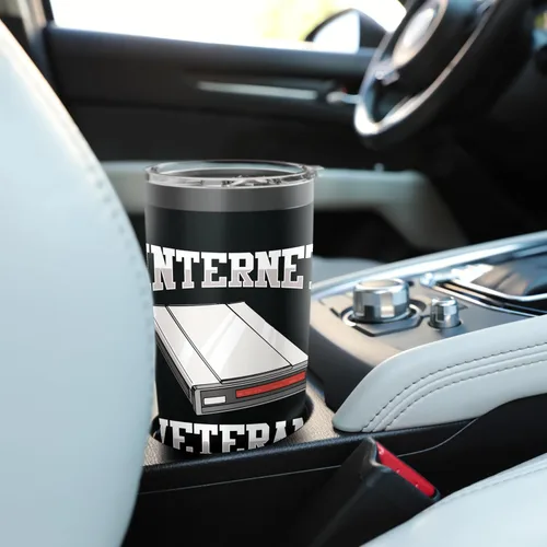 Vista 6 de 90s Nostalgia Retro 90s Dial Up Internet Vintage Stainless Steel Insulated Tumbler