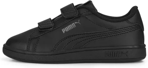 Vista 6 de PUMA Tenis unisex Smash 3.0 de cuero con velcro para niños