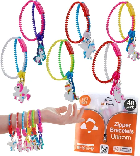 Vista 12 de UpBrands Caja a granel de 720 huevos de Pascua prellenados con pulseras de cremallera de juguete para ansiedad, suministros de caza de huevos