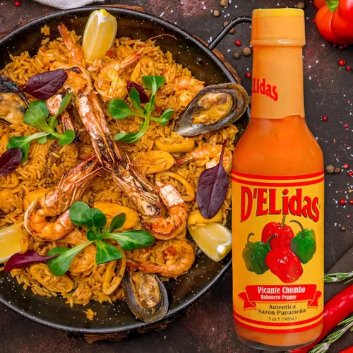Vista 5 de D'ELidas Salsa picante habanero, salsa picante de pimienta habanero natural, salsa chombo picante #1 en Panamá, sin OMG, salsa habanero apta