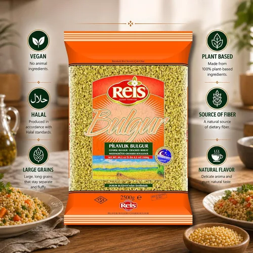 Vista 3 de Reis Bulgur (trigo agrietado Bulgur grueso) 5 lb