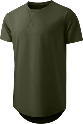 Vista 3 de JMIERR Paquete de 3 camisetas de algodón Hipster Hip Hop de cuello redondo para hombre