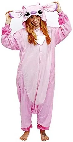 Vista 2 de Animal Adultos Mono Pijama Traje Suave Con Capucha Ropa De Dormir