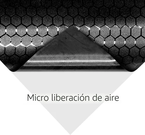 Vista 3 de VViViD+ - Vinilo para envoltura de coche con patrón de nido de abeja negro mate (1 x 5 pies)