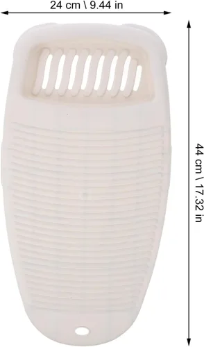 Vista 6 de Cabilock Mini lavadora de plástico engrosado tabla de lavado de ropa, tabla de lavado de ropa, tabla de lavar antideslizante, tabla de lavar manual