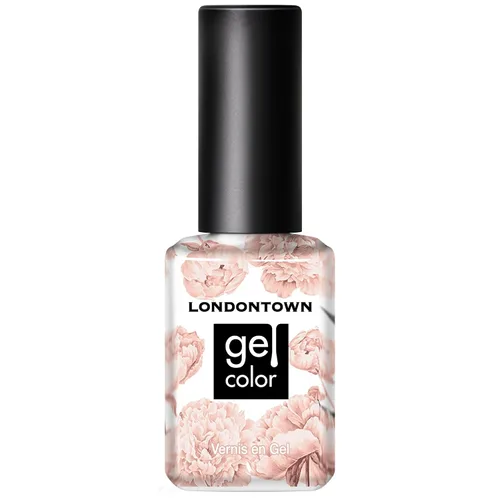 Vista 30 de LONDONTOWN Esmalte de uñas de gel UV/LED, de larga duración, resistente al astillado, color de alto brillo, marrón beige natural brillante, 0.4 fl