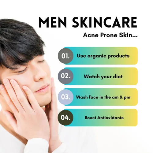 Vista 4 de SISTEMA DE DOS PASOS ANTIACNÉ SCRUB FACIAL Y HIDRATANTE - PARA HOMBRES